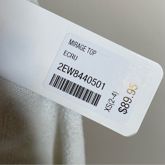 NWT Soft Surroundings Ecru Mirage Loose Pullover Embroidered Top Size XS - Picture 7 of 9